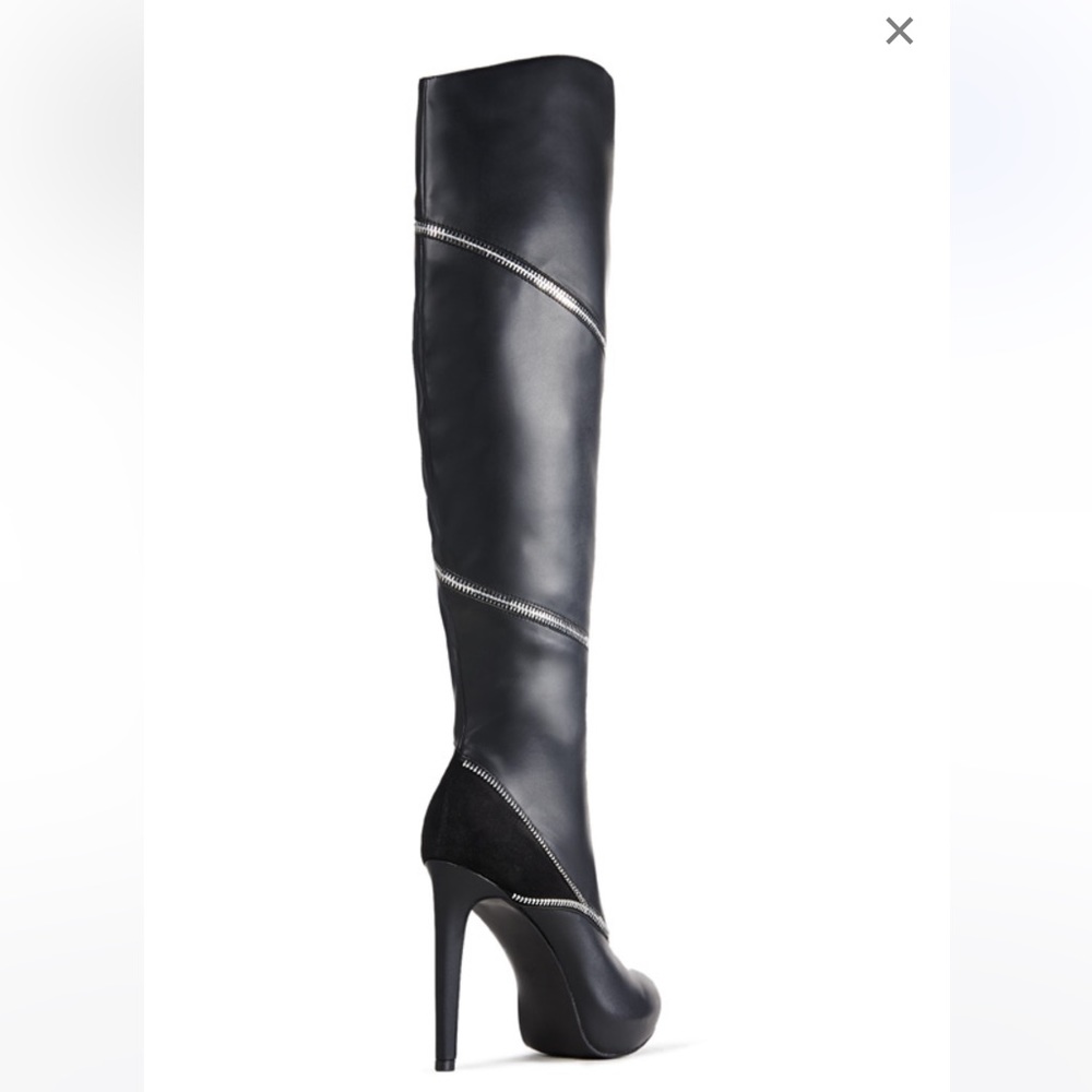 Tis the sassy season! Hidden platform boot - mixed media sz 8 - Picture 10 of 12